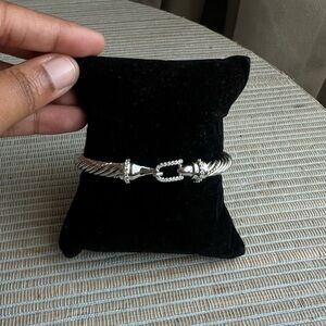 Silver Twisted Cable Bracelet